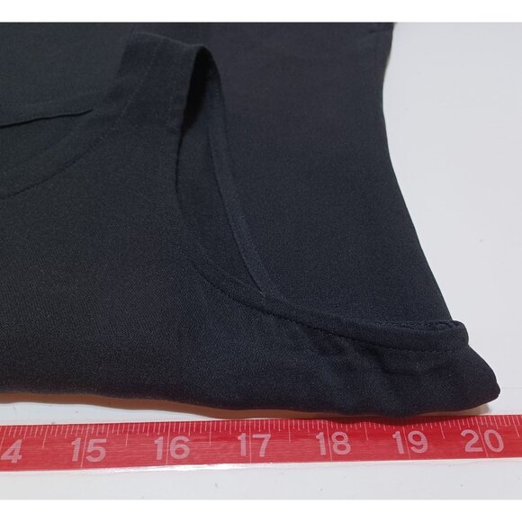Eileen Fisher 100% Silk Tank Top Black Womens M Capsule Elevated Quiet Luxury - Picture 4 of 5